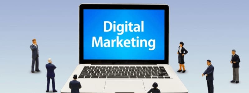 DigitalMarketingを映しているパソコン