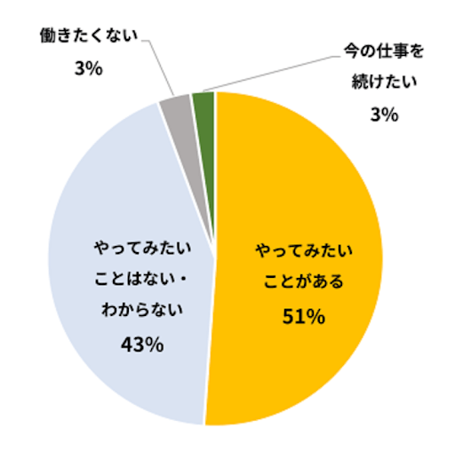 仕事や職業についてやってみたいこと