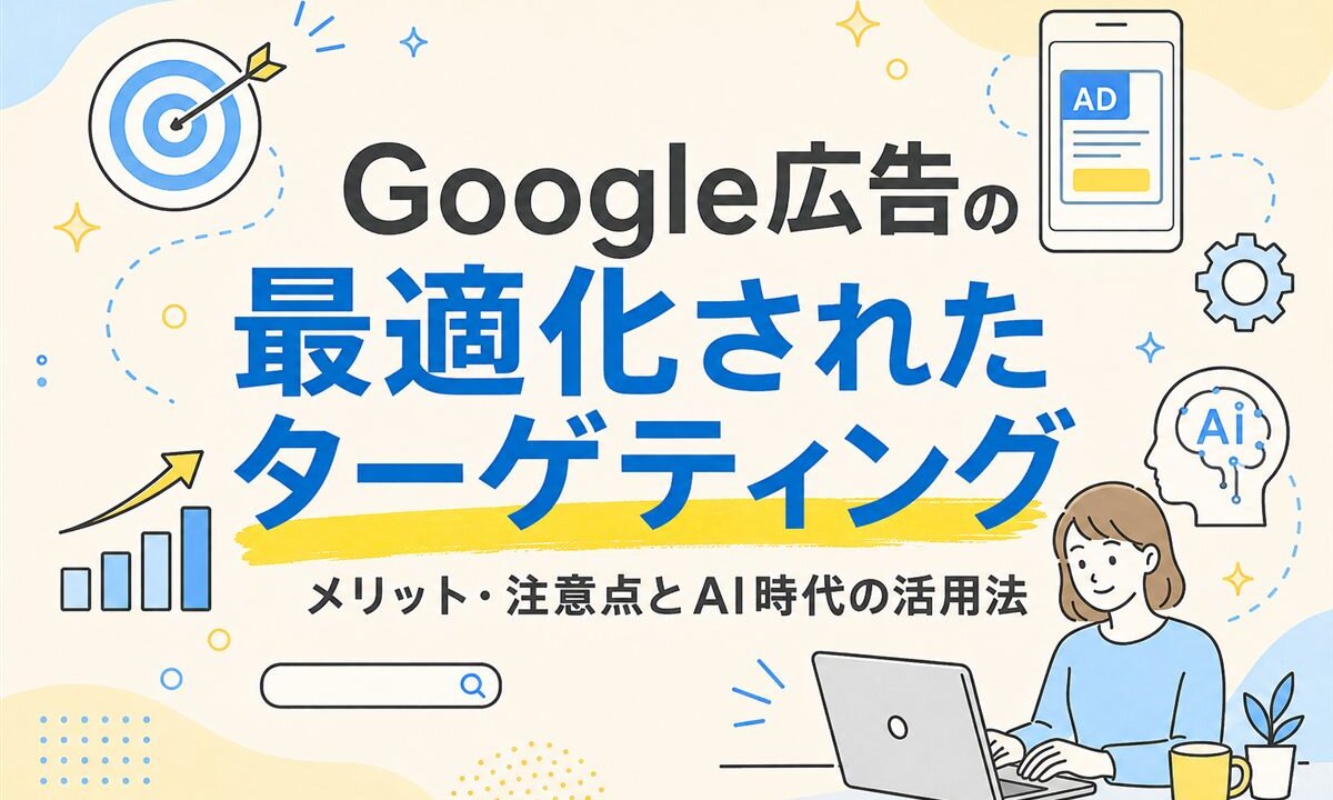 Google広告の最適化されたターゲティングを解説する記事のアイキャッチ画像